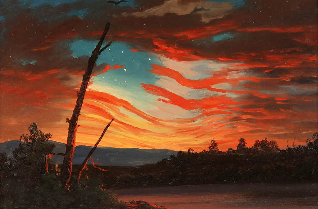 Our Banner in the Sky in Detail Frederic Edwin Church